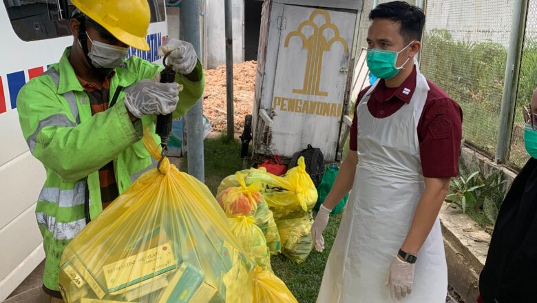 Pastikan Pengelolaan Limbah Medis Sesuai Prosedur, Klinik Pratama Lapas Narkotika Karang Intan Lakukan Pembuangan Melalui Pihak Ketiga
