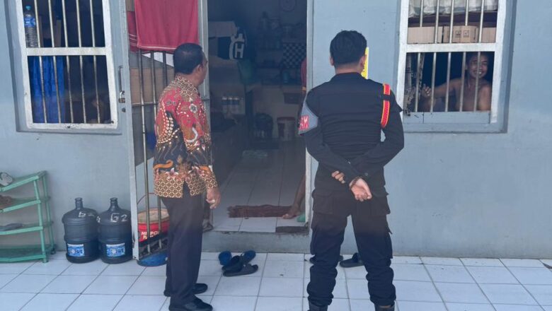M. Kuderi Pimpin Patroli Hunian, Lapas Narkotika Karang Intan Pastikan Keamanan Tetap Kondusif