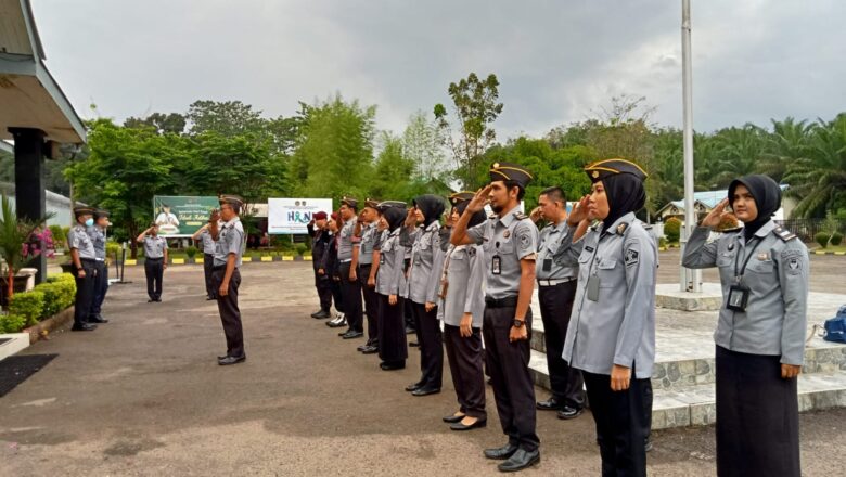 Apel Pagi Bangun Sinergi dan Semangat, Lapas Narkotika Karang Intan Tekankan Pembinaan Internal