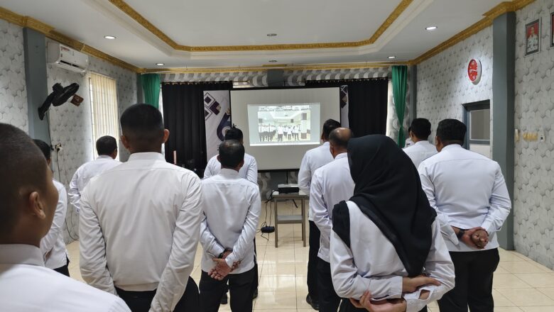 Apel Virtual Bersama Kementerian Koordinator, Lapas Narkotika Karang Intan Komitmen Jaga Persatuan dan Kolaborasi Antarunit