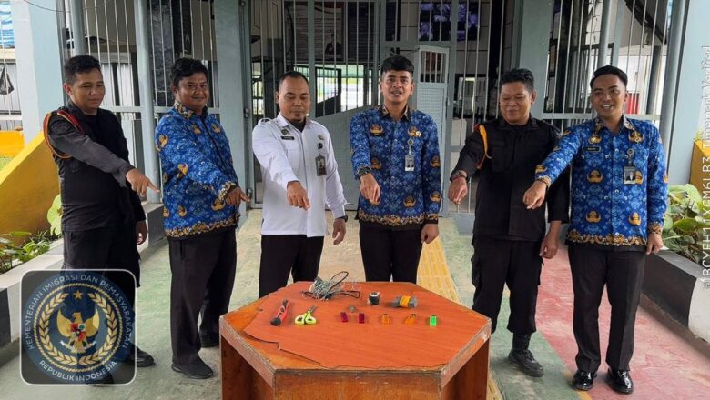 Cegah Gangguan Keamanan, Lapas Karang Intan Gencarkan Razia Hunian Warga Binaan