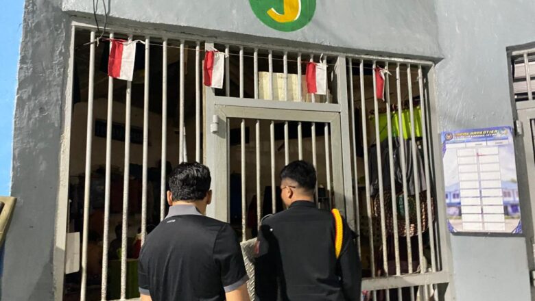 Lapas Narkotika Karang Intan Laksanakan Kontrol Keliling Malam Hari sebagai Upaya Penguatan Keamanan