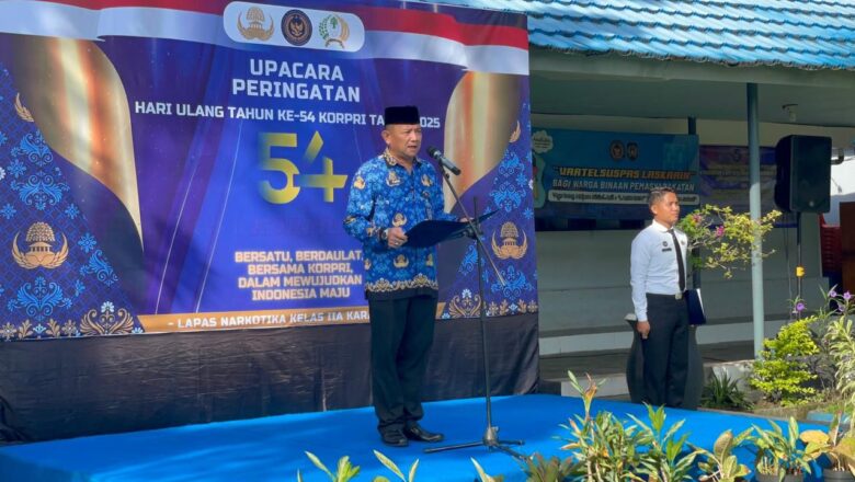ASN Berintegritas untuk Indonesia Maju: Lapas Narkotika Karang Intan Peringati HUT Ke-54 KORPRI